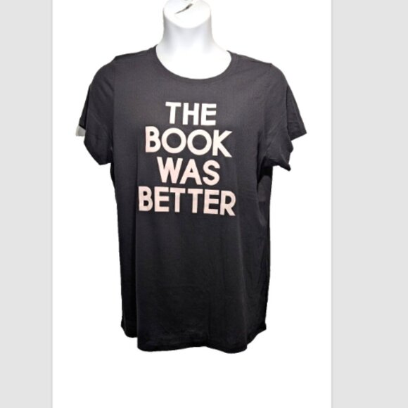 NWOT Torrid Black Book Was Better Classic Fit Short Sleeve Jersey Tee 0 (L) - Picture 1 of 2